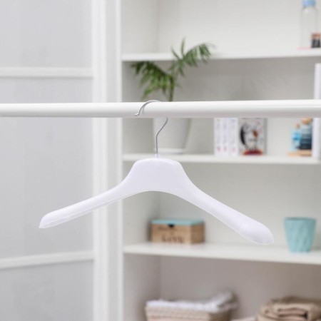 Shoulders - hanger for clothes, size 46-48, white color