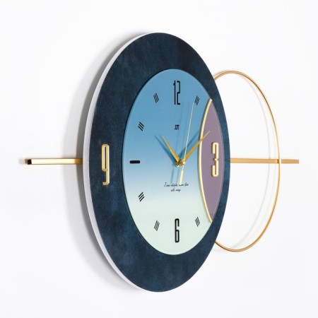 Wall clock, series: interior, "planet", 80 x 40 cm, d-29 cm-1
