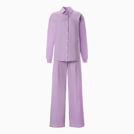 Female set (shirt, trousers) minku lilac color, river 52-6