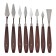 A set of mastikhins for the artist, 18 objects