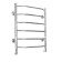 Water towels Domoterm "Laura" P6, 500x600 mm, chrome