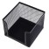 Paper block stand, large, black, mesh