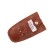 Key on the button, length 11.5 cm, brown color