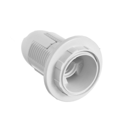 Cartridge E14, plastic suspension with a clamping ring, gray, set of 50 pcs.