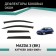 Defly window deflectors for Mazda 3 (BK), 2003-2009, hatchback