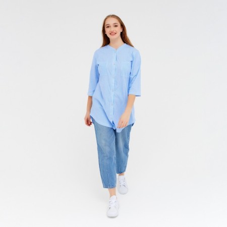Female shirt, blue color, size 50