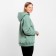 Huds with a hood is laid down, olive color, size 56