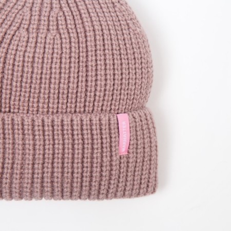 Hat for girls, color powder, size 54-56-1