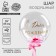 Polymer ball 18 "," tender more tender ", with feathers, stickers