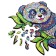 Figure puzzle "Panda" m
