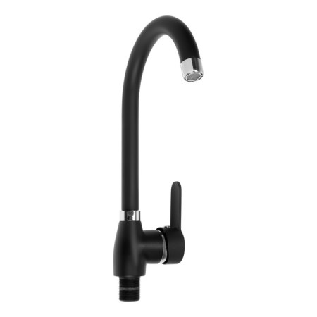 Kitchen mixer Zein Z2630, single -leaf, cartridge ceramics 40 mm, black-4