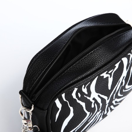 Women's bag of artificial leather "Zebra", 19x14x6 cm.-7