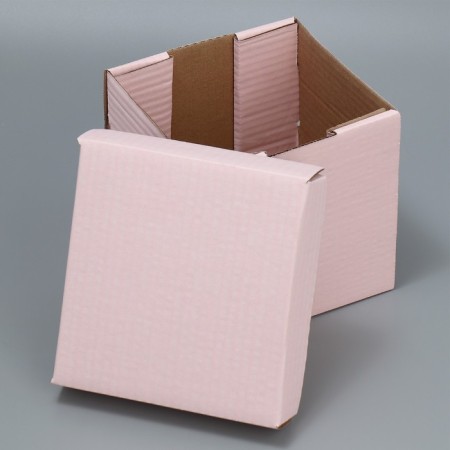 Gift folding box, packaging, “pink”, 16.6 x 15.5 x 15.3 cm-1