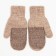Double mittens, beige color, size 10 (0-3 years)