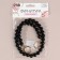 Handle for a bag, beads, d = 14 mm, 60 cm, black/gold color