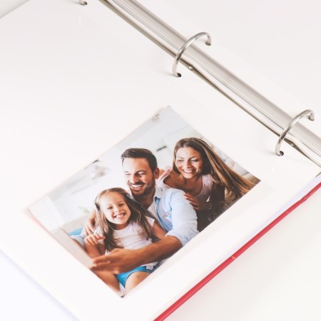 Photo album on 50 magnetic sheets 23x28 cm, on the rings "Red Wedding"-3