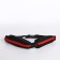 Waist bag for a zipper, black/red color