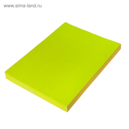 A4 paper, 100 sheets, 80 g/m, self -adhesive, fluorescent, yellow-2