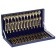 Set of dining room "Uralochka", 48 items, thickness 2 mm, with a full decorative coating, decorative box, gold color