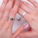 Rings "Demetrons" on the magnet, heart, color silver, dimensionless