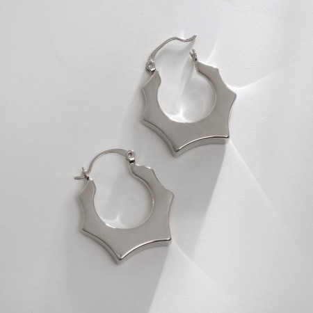 Earrings Metal Xuping shackles of voluptuousness, color silver-1