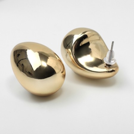 Earrings plastic "drop" structure max, color gold-1