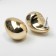 Earrings plastic "drop" structure max, color gold