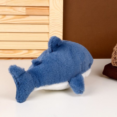 Soft toy "Shark", 25 cm, blue color-2