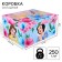 Gift box with a lid, folding "Congratulations" 31x25.5x16 cm, princesses