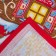 Towel "Dolyana" gingerbread house 35x60 cm, 100% cotton, waffle canvas 162g/m2