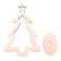 Model made of wood "Christmas tree team # 1"
