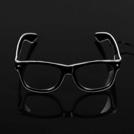 LED glasses "Classic", 14.5x5.2x14 cm, AAX2 batteries (not in the kit), 3 modes, glow of white-2