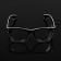 LED glasses "Classic", 14.5x5.2x14 cm, AAX2 batteries (not in the kit), 3 modes, glow of white
