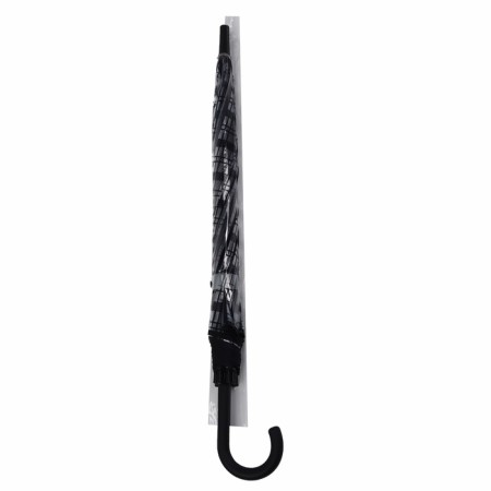 Umbrella - a semiautomatic “cage” cane, 8 spokes, r = 54 cm, black color-9