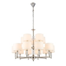 Люстра подвесная St Luce. SL1751.103.15. Enita. 15х40 Вт, E14, 88х88х66 см, цвет никель