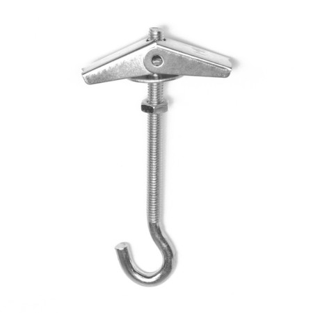 Anchor "Tundra", ceiling, folding, spring, with a hook, white zinc, m6-4