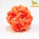 Rubber toy "molecule" with a bell, 4 cm, orange