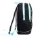 School backpack, 38 x 28 x 18 cm, Grizzly, ergonomic back, + keychain, black