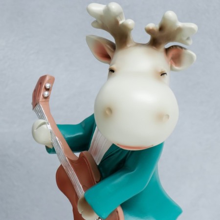 Polystone souvenir "Bremen musicians. Losik-guitarist" 30x14.5x16.5 cm-5