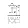 Jika Zeta suspension shell 60 x 47 cm, without a pedestal