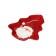 Ceramic Dolyana Grandfather Frost, 21.4 × 17.9 × 2.7 cm, red red