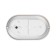 NBP lamp, under the lamp, IP54, 220 V, oval, plastic, white