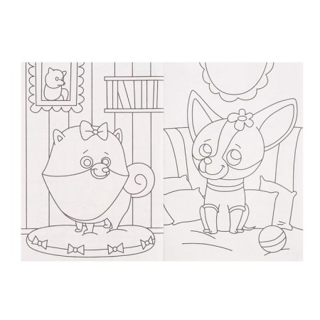 Coloring "Cats and Dogs", A4-3