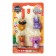Set of curly erasers "animals", 4 pieces, mix
