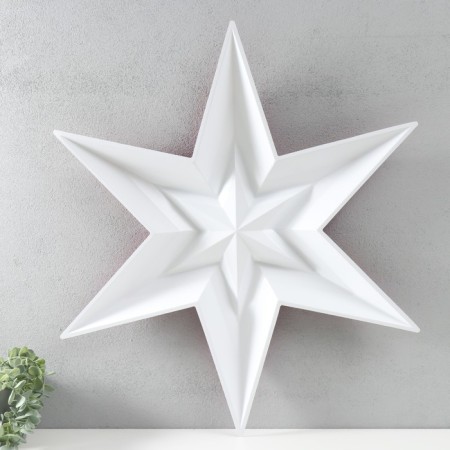 Figure "Star in the Star" large red metallic, half, 69.5x60.3 cm-4