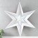 Figure "Star in the Star" large red metallic, half, 69.5x60.3 cm