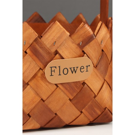Set 2 pcs of wicker baskets, 20 x 20 x 12, 16 x 16 x 10 cm, handle h = 15 cm,-6