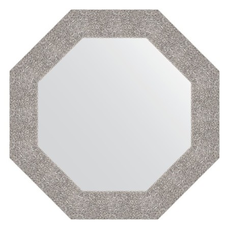 Mirror in the baguette frame, silver minting 90 mm, 66.6x66.6 cm
