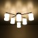 Citilux ceiling chandelier "NILS" CL132165, 6x60W, E27, Black Color Black