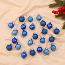 Set of balls plastic D-3 cm, 24 pcs 